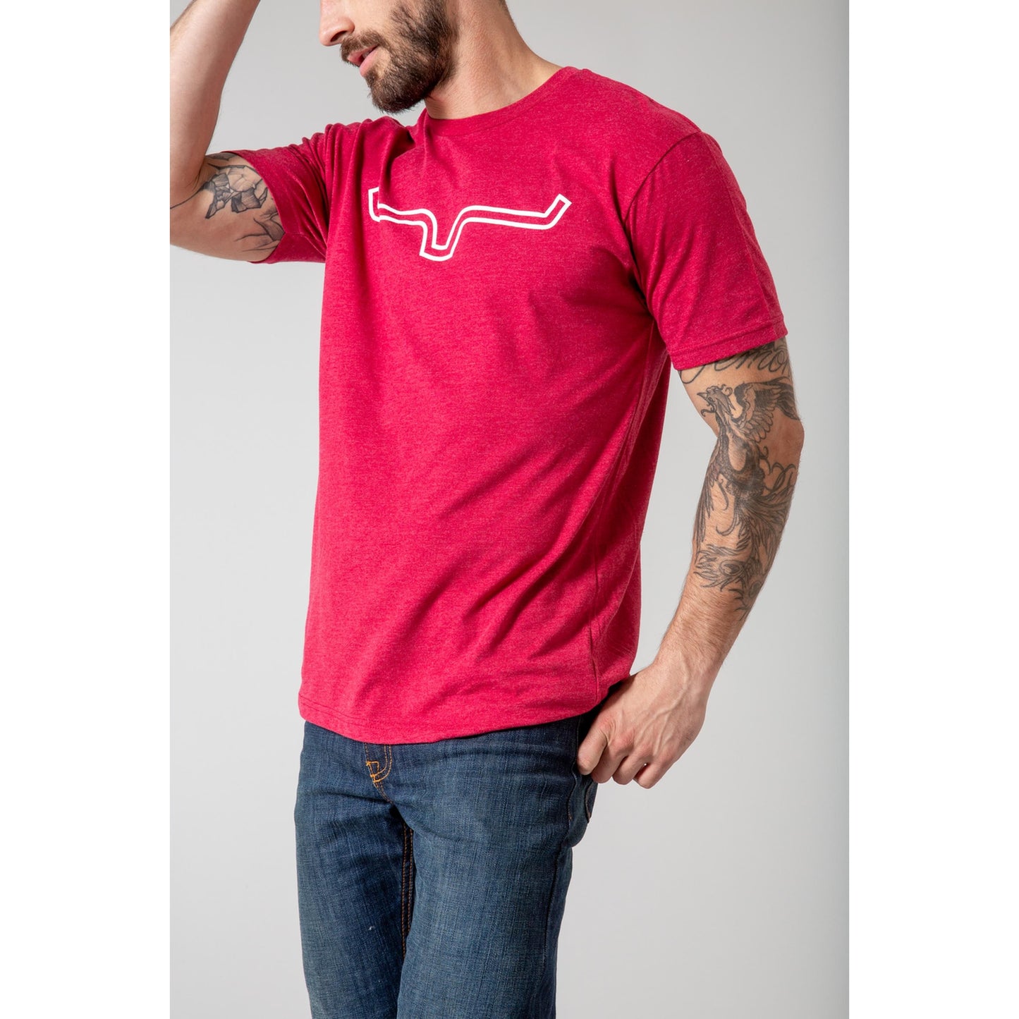 Mens Kimes Ranch Outlier Tee Shirt Cardinal