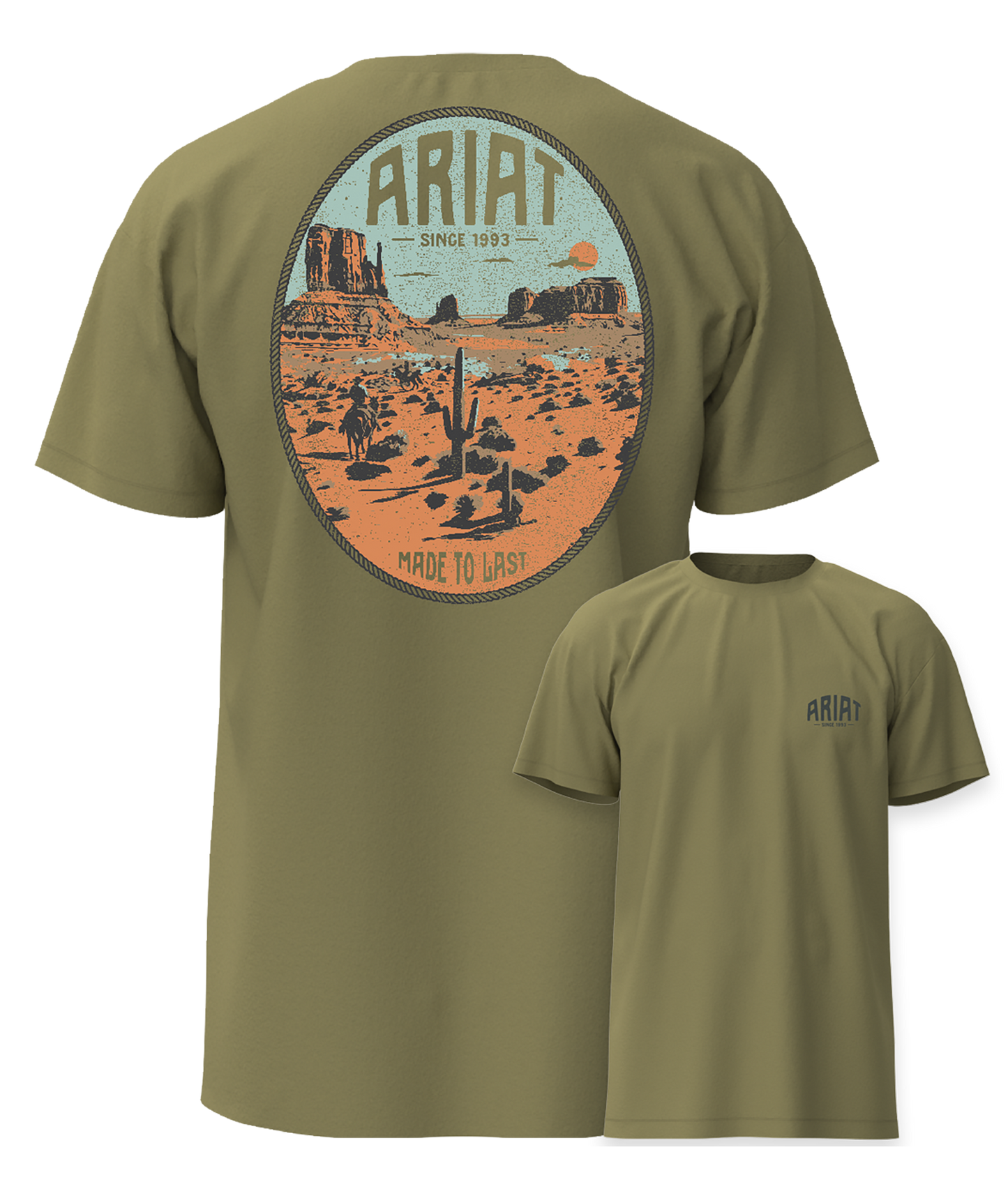 Ariat Men's Horse Without Name Tee - Tent Green