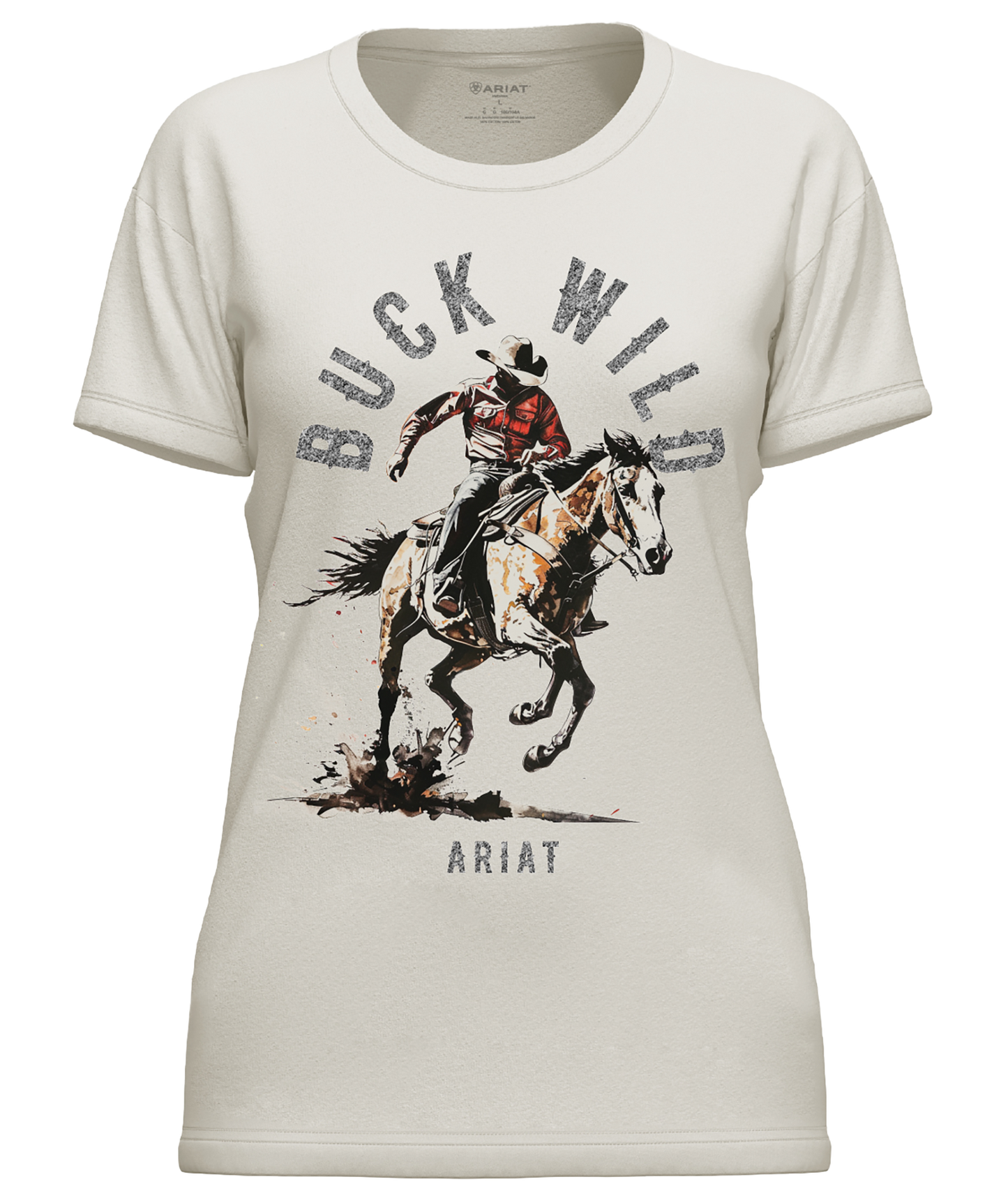 Ariat Women's Buck Wild Tee - Natural
