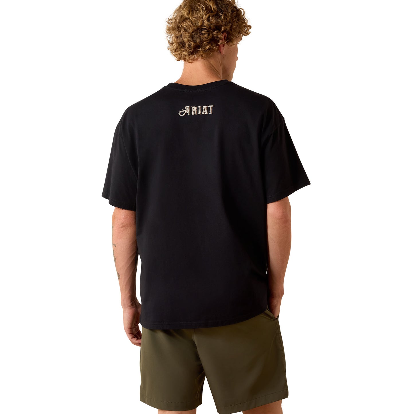 Ariat Men's Wild Life Boxy T-Shirt - Washed Black