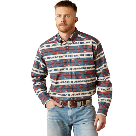 Ariat Men's Wilder Classic Fit Shirt - Dark Blue