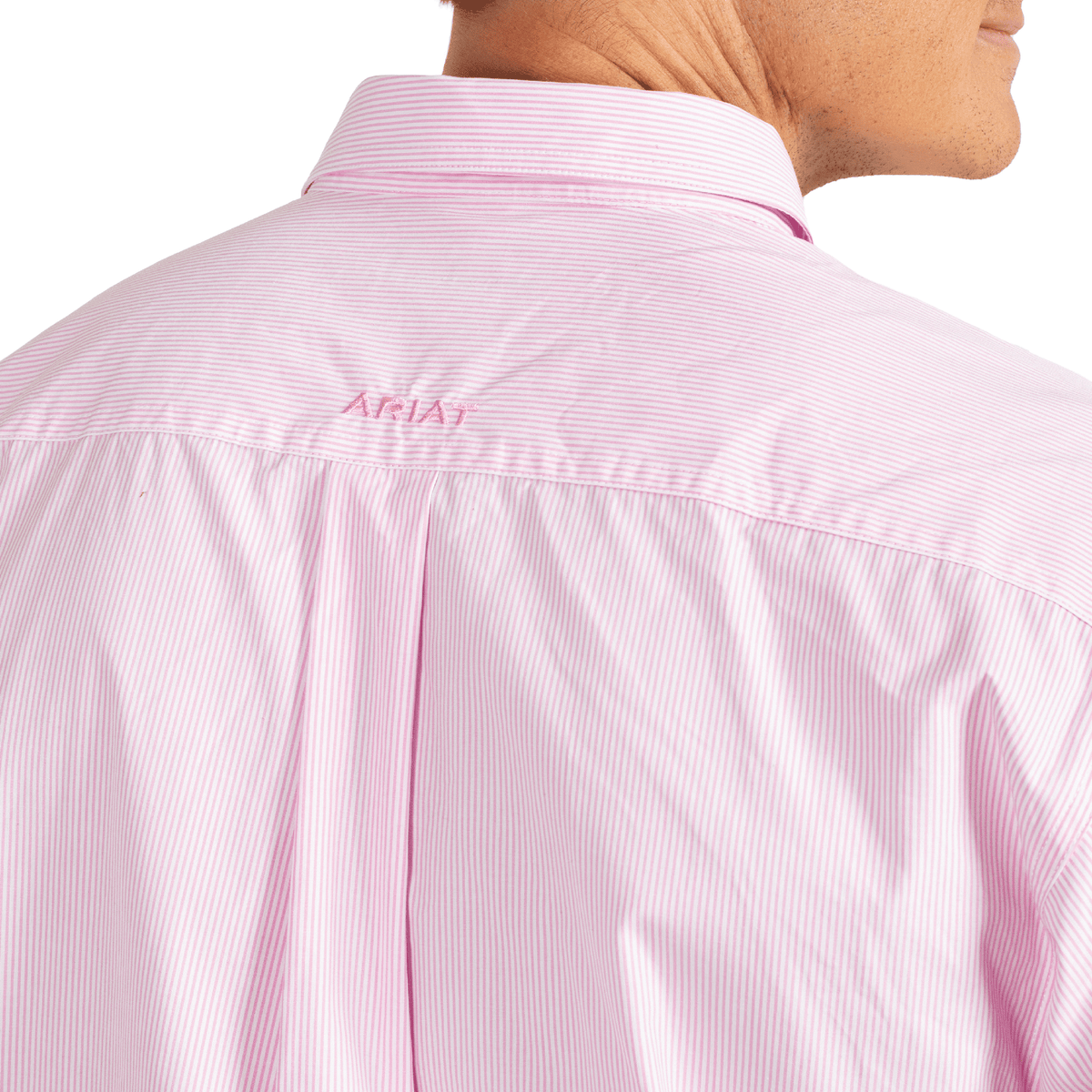 Ariat Men's Pro Series Cliff Shirt - Pink Stripe