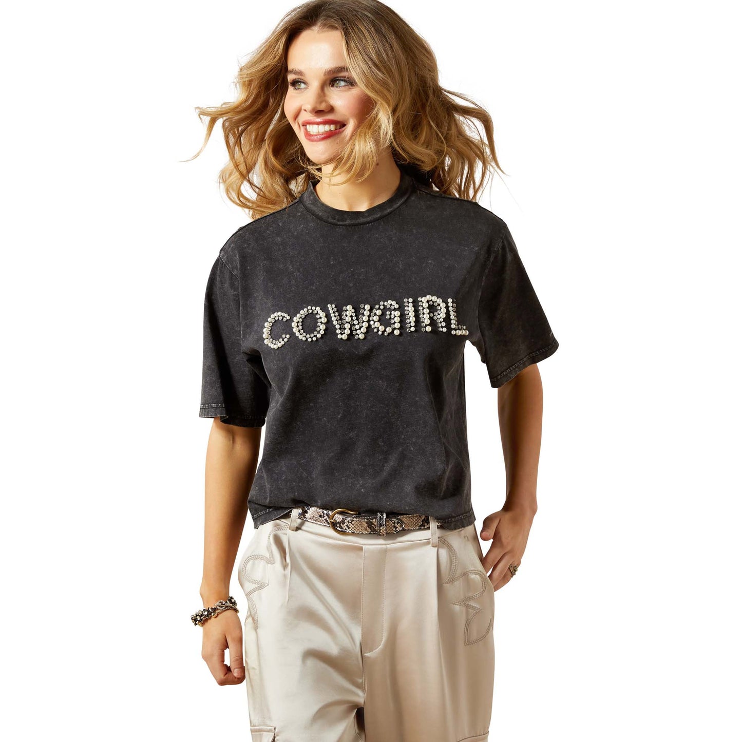 Ariat Women's Pearl T-Shirt – Washed Black