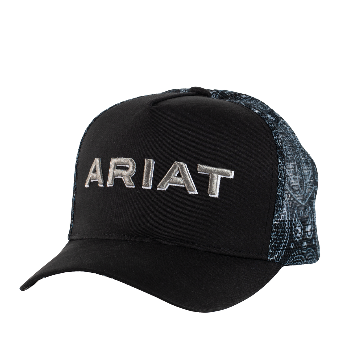 Ariat Paisley Trucker Cap – Black