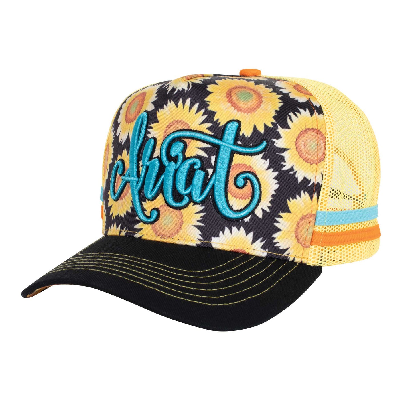 Ariat Sunflower Script Trucker Cap Blue Burst