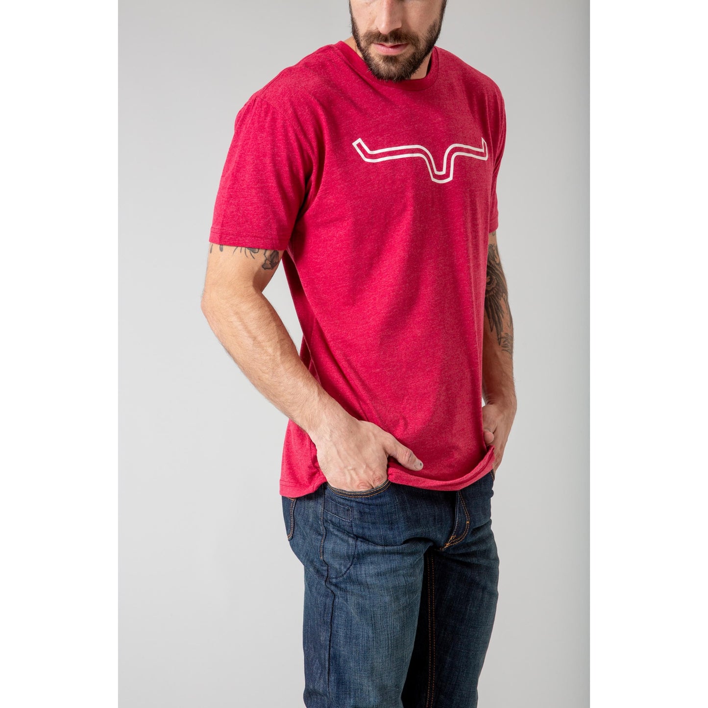 Mens Kimes Ranch Outlier Tee Shirt Cardinal