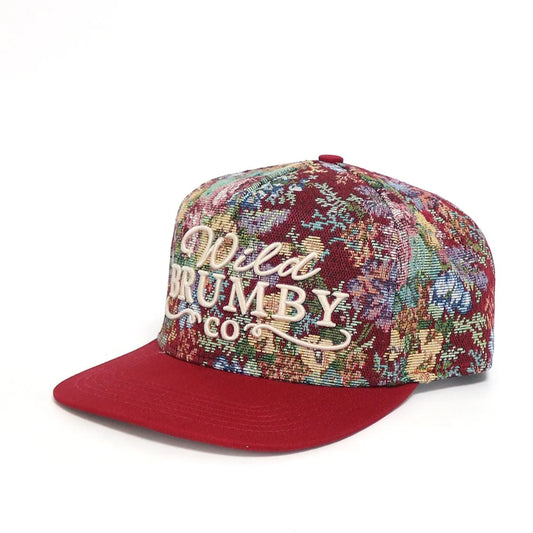 Wild Brumby Co Dixie Floral Trucker Cap Red country trucker cap with floral design