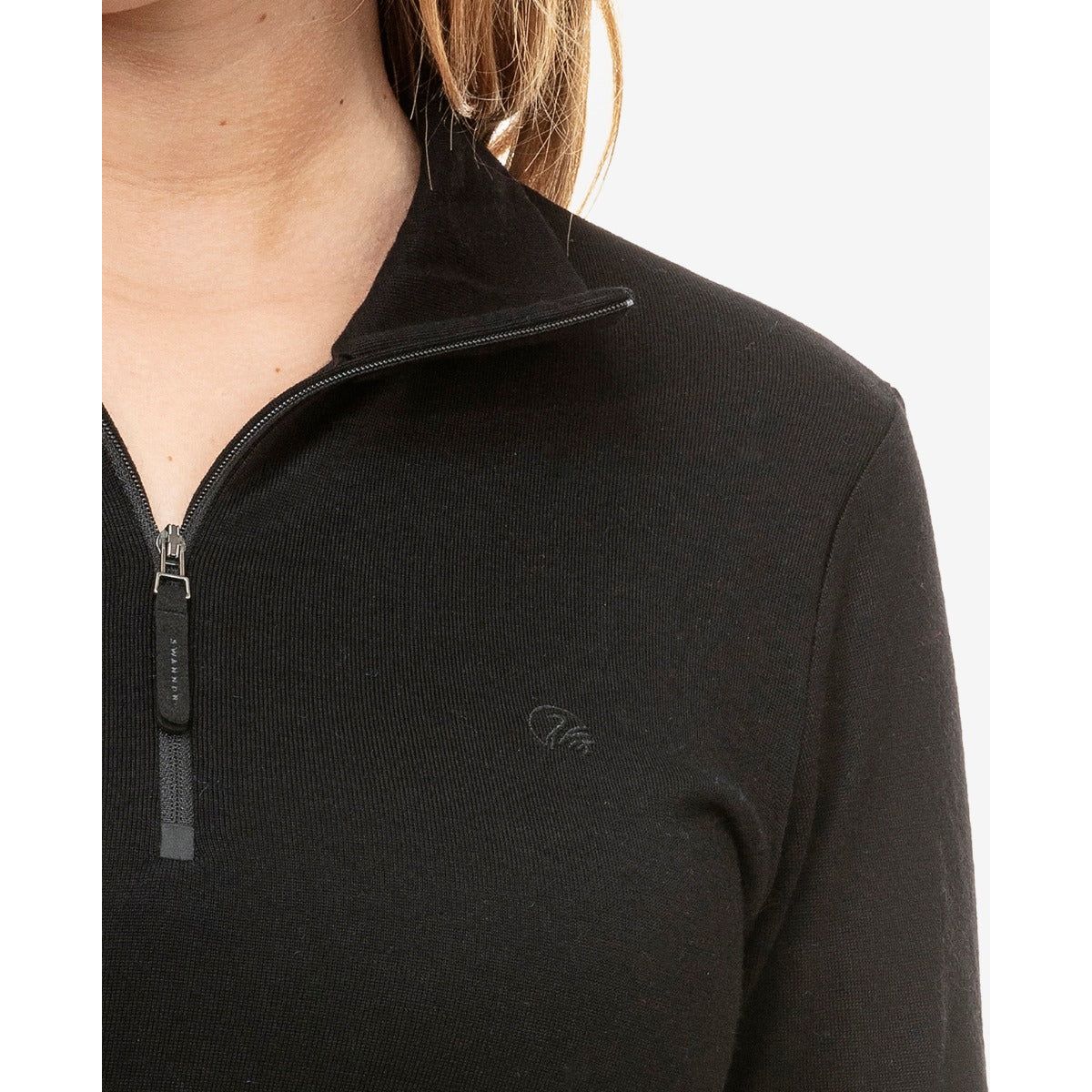 Swanndri Women's Plymouth Merino Pullover Black