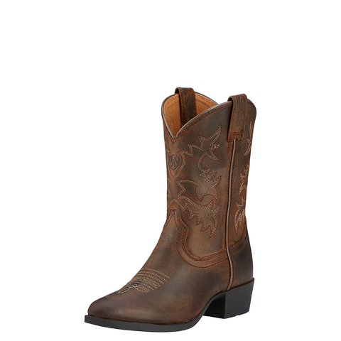 Ariat Kids Heritage Western Distressed Brown