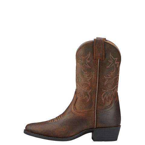 Ariat Kids Heritage Western Distressed Brown