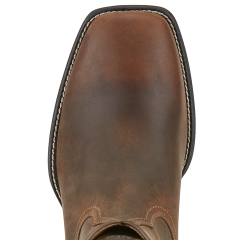 Ariat Mens Heritage Roper Wide Square Toe Powder Brown