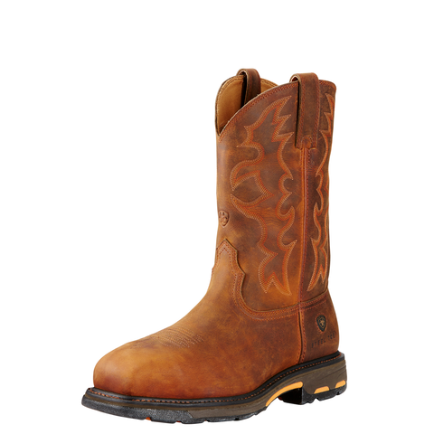 Ariat Men's Workhog Wide Square Steel Toe Toast Premium