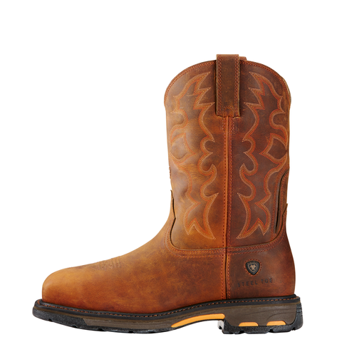 Ariat Men's Workhog Wide Square Steel Toe Toast Premium