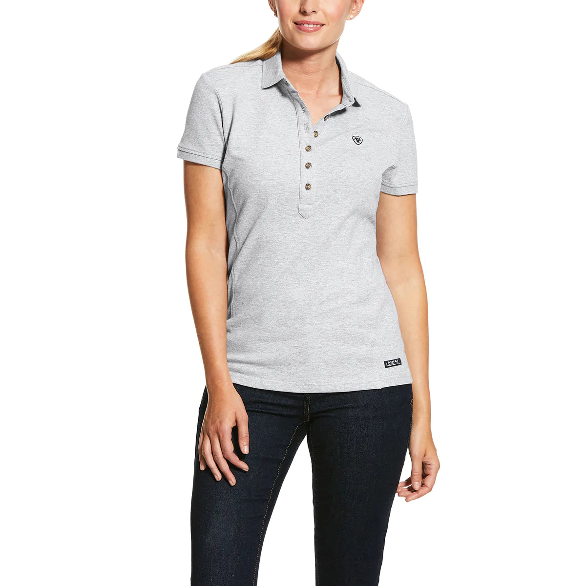 Ariat Women's Prix 2.0 Polo Heather Grey