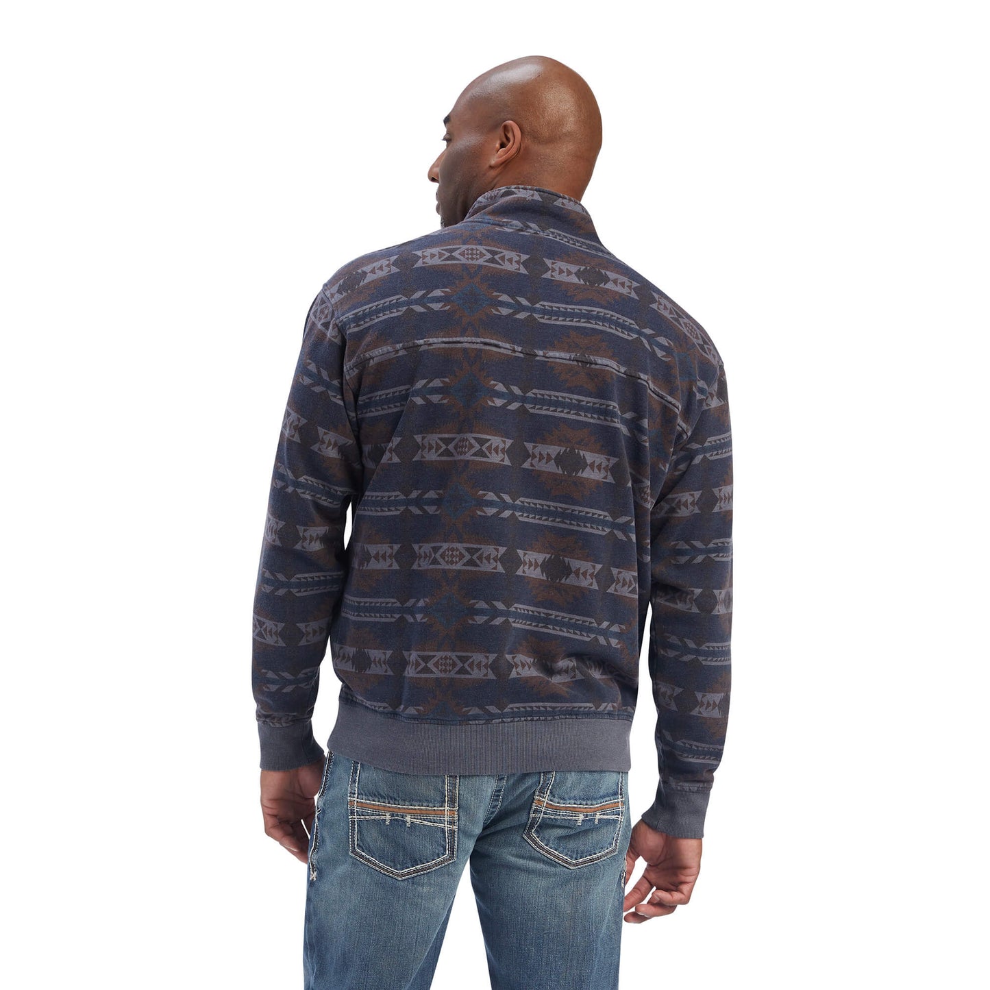 Ariat Mens Printed Overdyed Washed Sweater