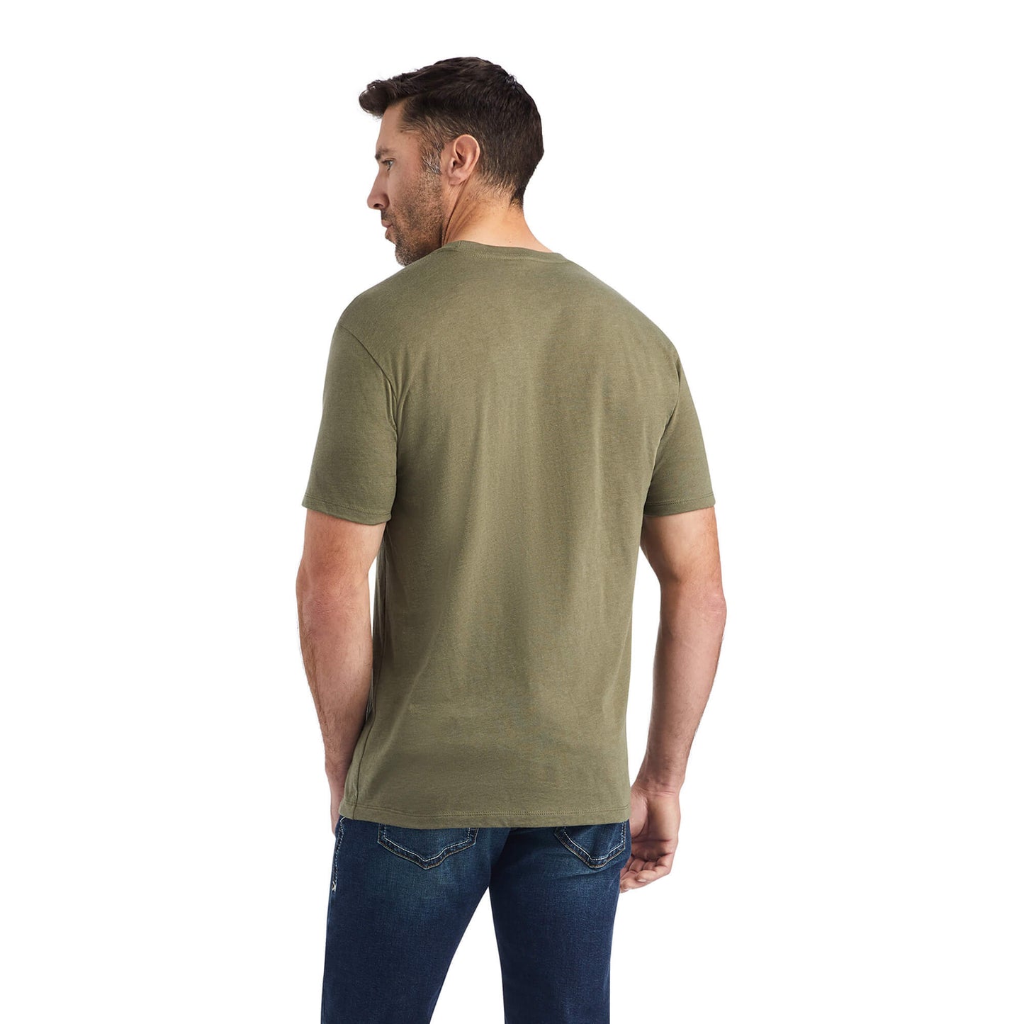 Ariat Men's Camo Badge T-Shirt Military Heather