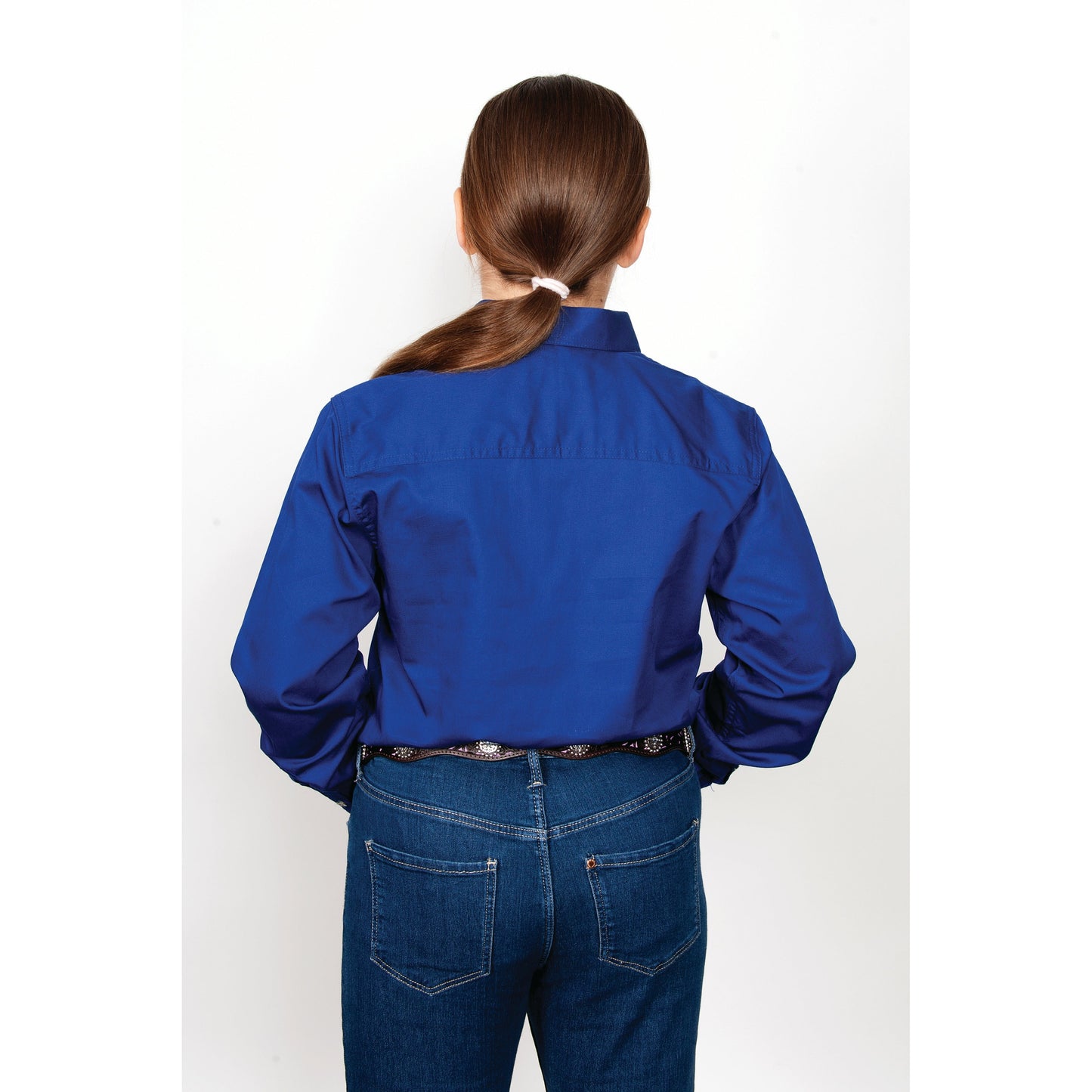 Just Country Girls Kenzie 1/2 Button Cobalt