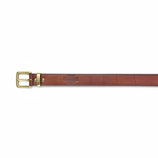 Australian Made Men's 1 ¼" Solid Leather Dress Belt – Brown