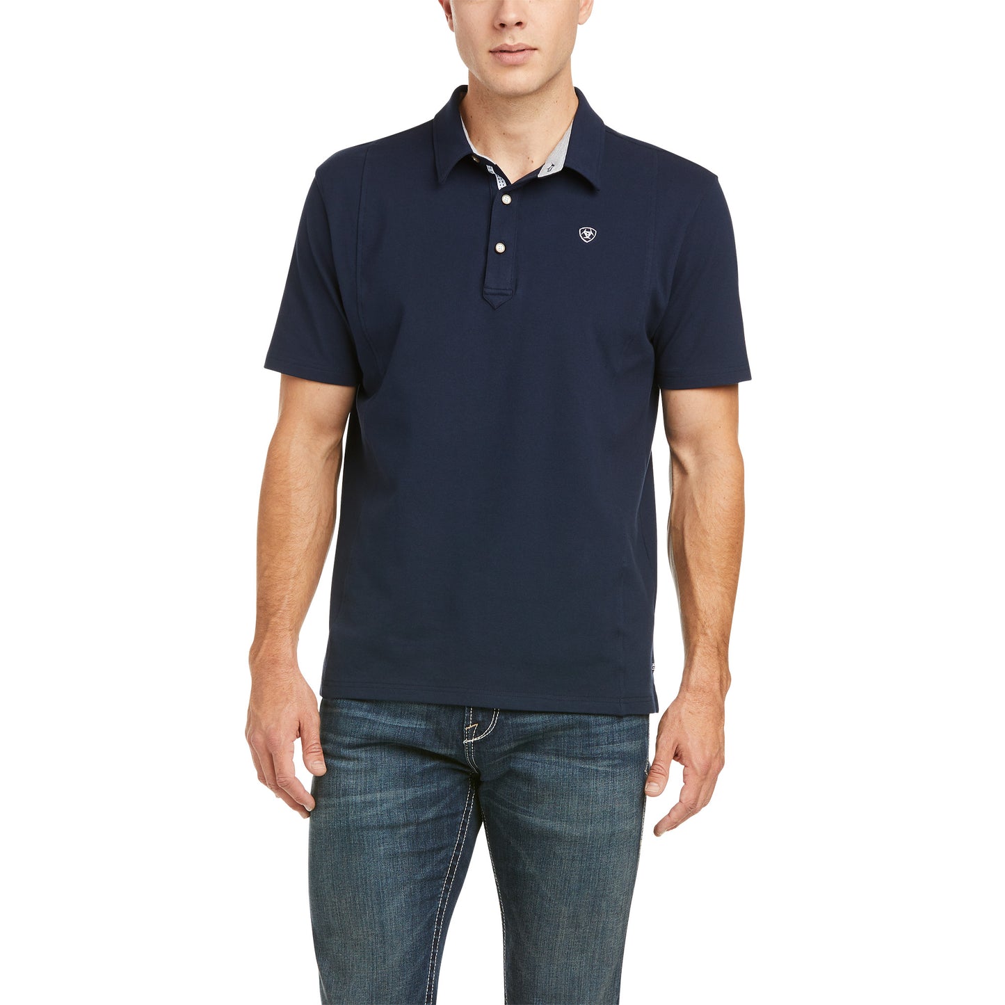 Ariat Men's Medal Polo Navy