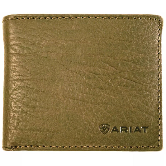 Ariat bi fold wallet dark brown leather western wallet Australia