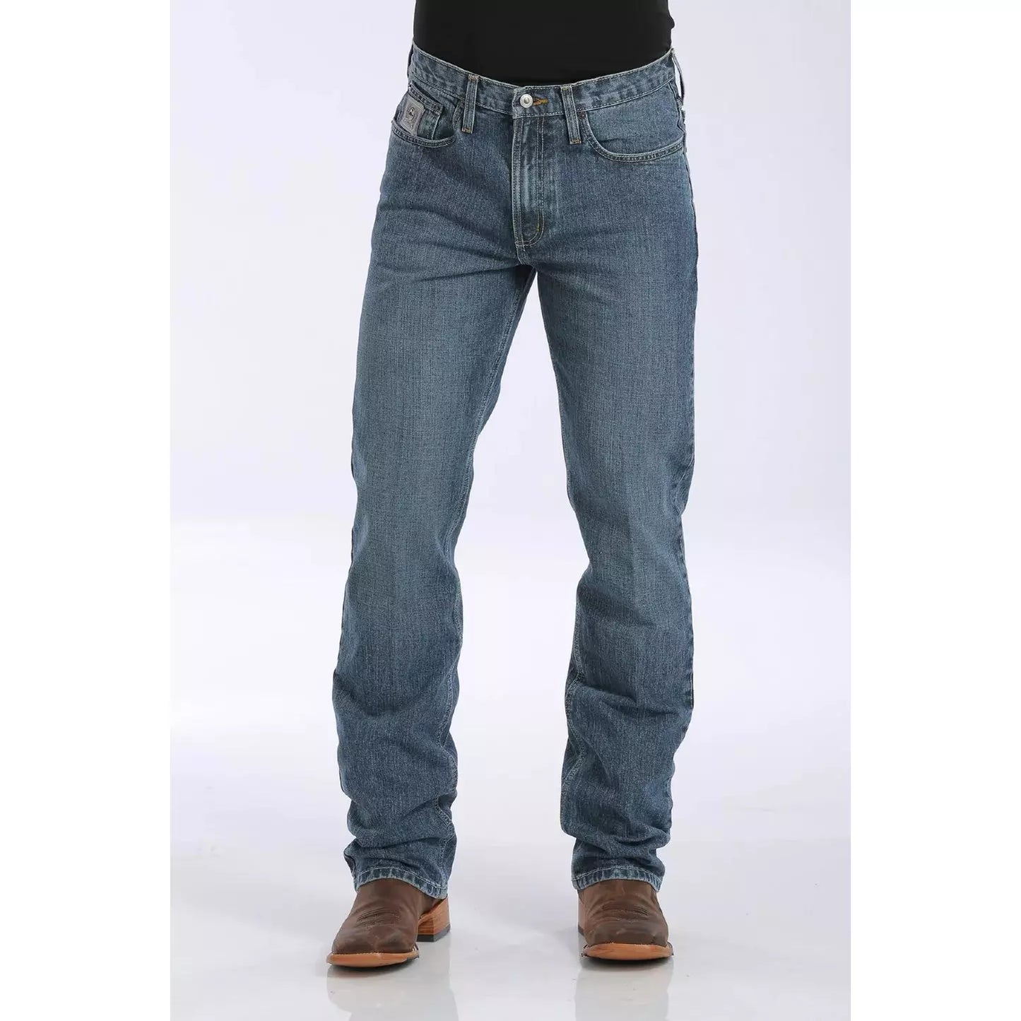 Cinch Men's Slim Fit Silver Label Medium Stonewash