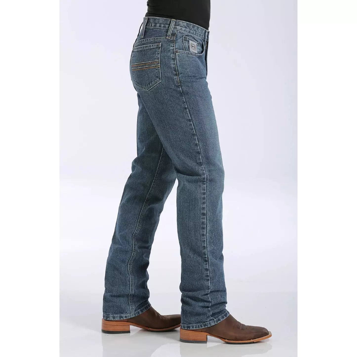 Cinch Men's Slim Fit Silver Label Medium Stonewash